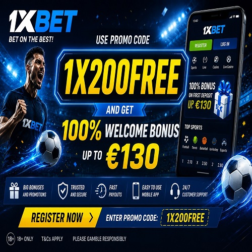 1xBet Promo Code 2027: 1XVIP1X – Welcome Bonus